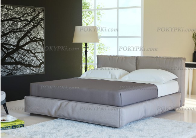 Интерьерная кровать Латона - на фото ткань 6 категории. Интерьерная кровать Латона - на фото ткань 6 категории.