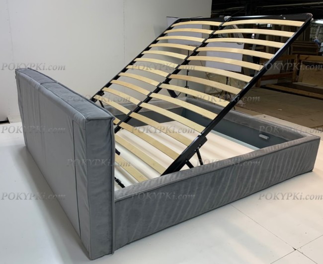 Интерьерная кровать «Латона» ткань обивки велюр Интерьерная кровать «Латона» ткань обивки велюр