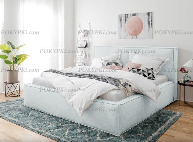 Интерьерная кровать «Латона» ткань обивки - рогожка Интерьерная кровать «Латона» ткань обивки - рогожка