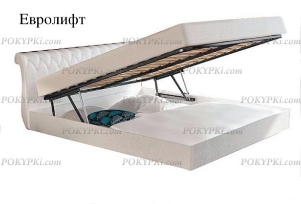 Интерьерная кровать Латона 3 -Подъемный механизм Евролифт  (ортопедическое основание, ящик для белья) Интерьерная кровать Латона 3 -Подъемный механизм Евролифт  (ортопедическое основание, ящик для белья)