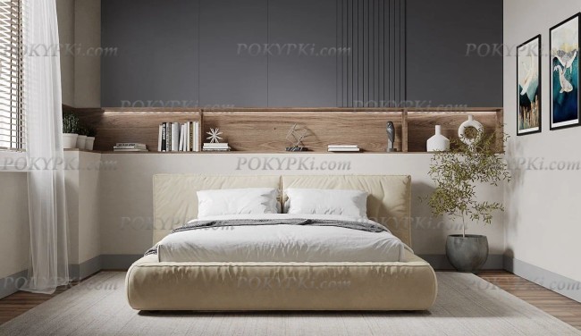 Кровать Латона с мягкой спинкой Кровать Латона с мягкой спинкой