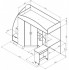 Кровать-чердак с рабочей зоной и шкафом Теремок-1 Гранд