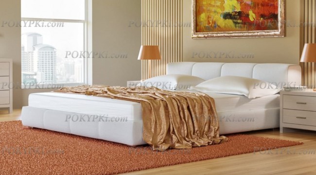 Двуспальная кровать Митра с мягкой спинкой Двуспальная кровать Митра с мягкой спинкой