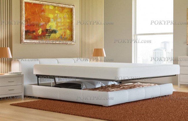 Двуспальная кровать Митра с мягкой спинкой Двуспальная кровать Митра с мягкой спинкой