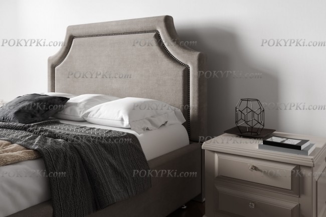 Двуспальная кровать Кэрри с высоким мягким изголовьем Двуспальная кровать Кэрри с высоким мягким изголовьем