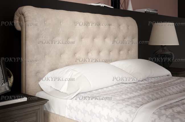 Мягкая кровать с высоким изголовьем Мягкая кровать с высоким изголовьем