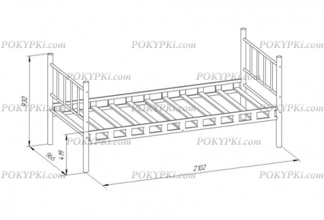 Металлическая кровать Мальта