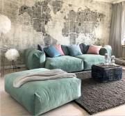 Модульный диван Фиджи 2-х секционный большой и глубокий