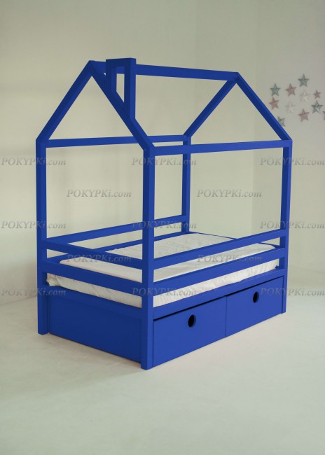 Кровать детская Дрима BOX-синяя