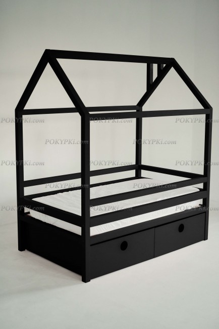 Кровать детская Дрима BOX-черная