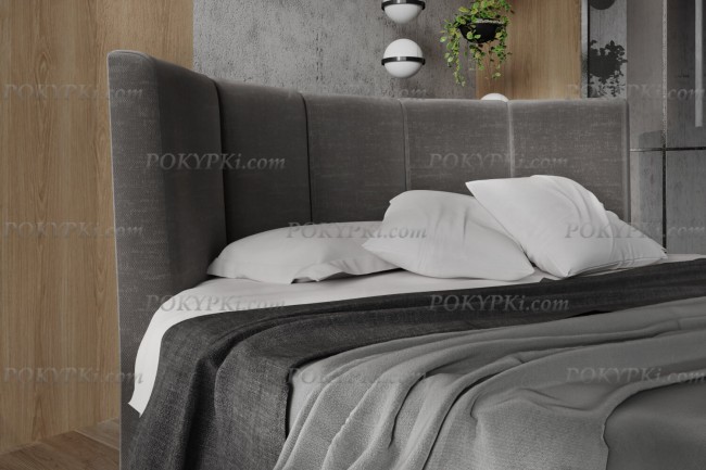 Круглая интерьерная кровать с мягкой спинкой Круглая интерьерная кровать с мягкой спинкой