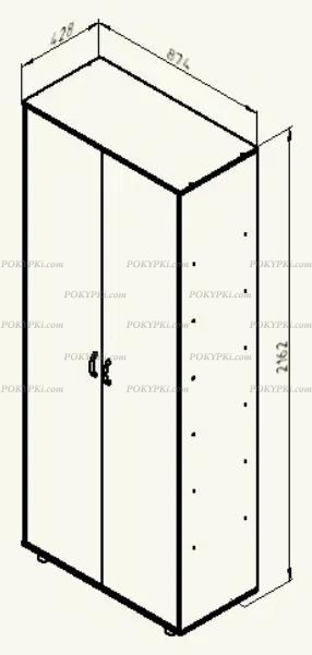 Шкаф для одежды Дельта 2