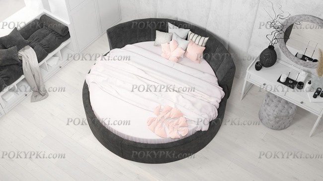 Круглая кровать Индира с матрасом Круглая кровать Индира с матрасом
