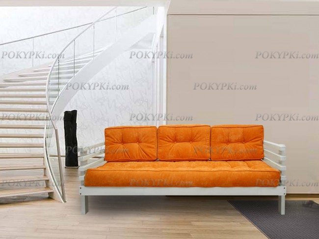 Диван Стоун (Дуб белёный)-велюр в интерьере