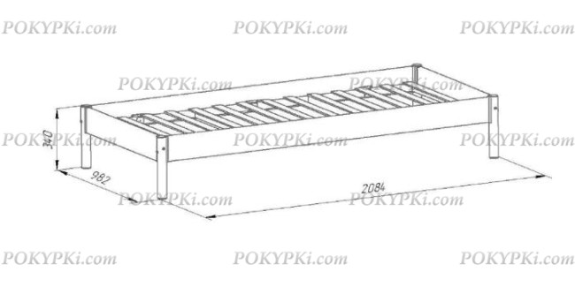 Кровать односпальная Хельга Кровать односпальная Хельга