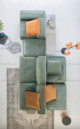 Диван Карибы трехсекционный 