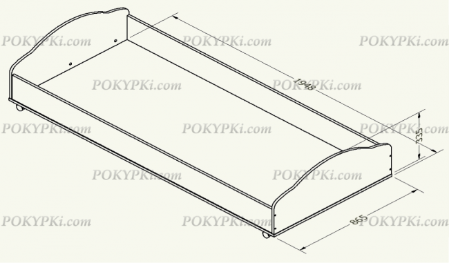 Детская кровать двухъярусная с лестницей Дюймовочка 5.1 Детская кровать двухъярусная с лестницей Дюймовочка 5.1