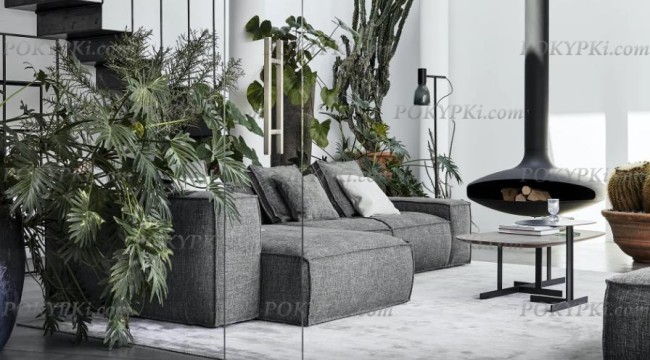 Модульный диван с оттоманкой Карибы