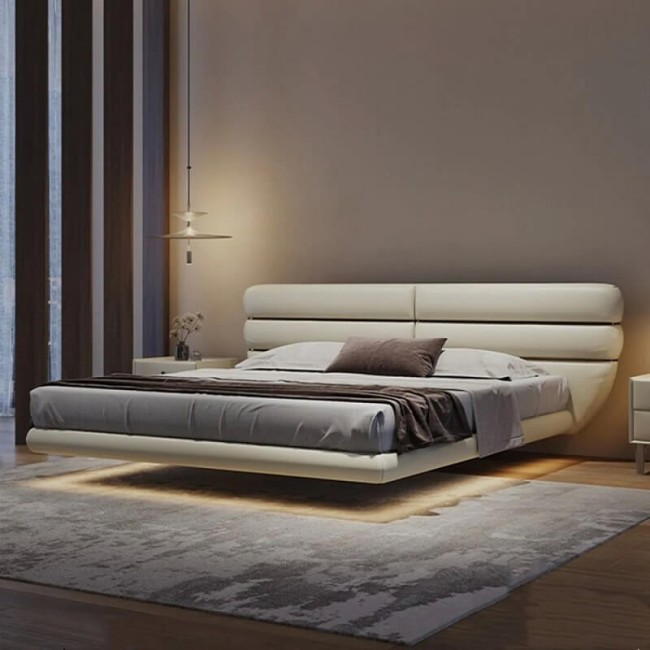 Парящая кровать с подсветкой Testiera Fly 13