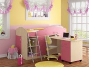 Кровать чердак с письменным столом Дюймовочка 5.2 Кровать чердак с письменным столом Дюймовочка 5.2