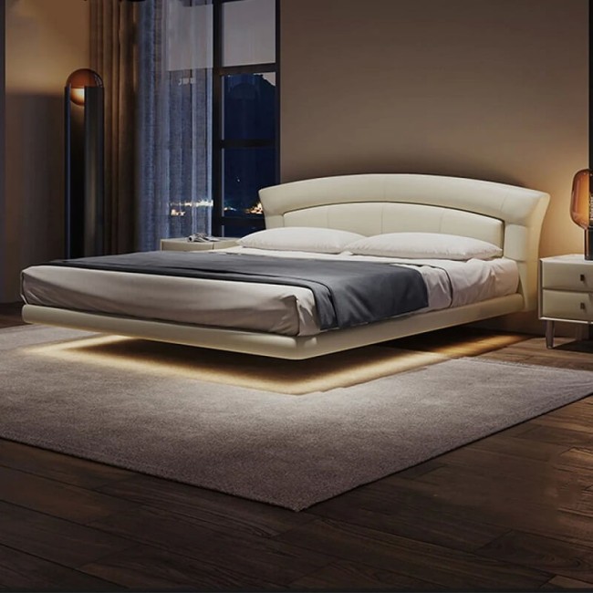 Парящая кровать с подсветкой Testiera Fly 12