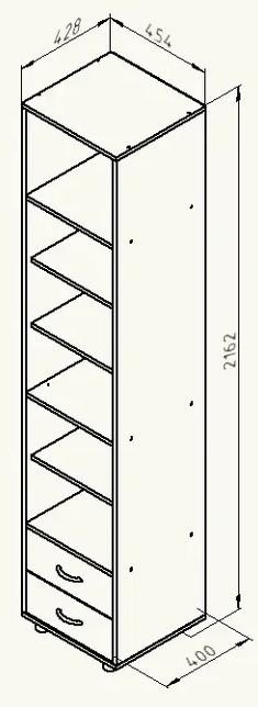 Шкаф пенал комбинированный Дельта 12 Шкаф пенал комбинированный Дельта 12