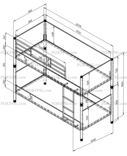 Двухъярусная кровать Дельта Лофт Натура Двухъярусная кровать Дельта Лофт Натура
