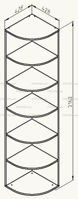 Шкаф концевой Дельта 14