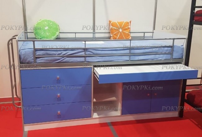 Кровать чердак с рабочей зоной Дюймовочка 6