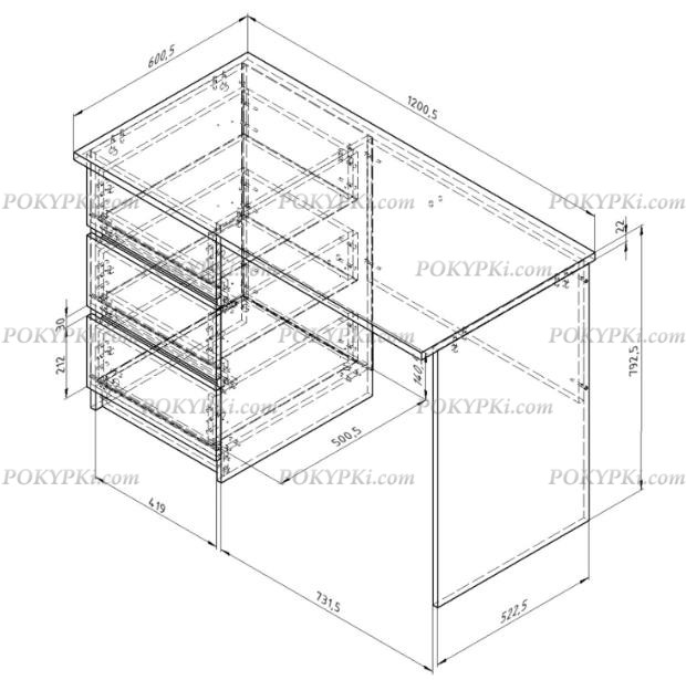 Стол письменный Дельта Next 15.04 Стол письменный Дельта Next 15.04