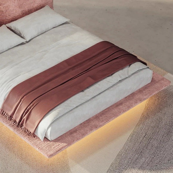 Парящая кровать с подсветкой  Testiera Fly 26