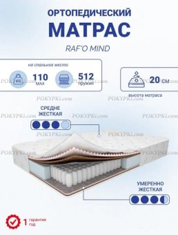 Матрас Мега комфорт Rafo Mind Матрас Мега комфорт Rafo Mind