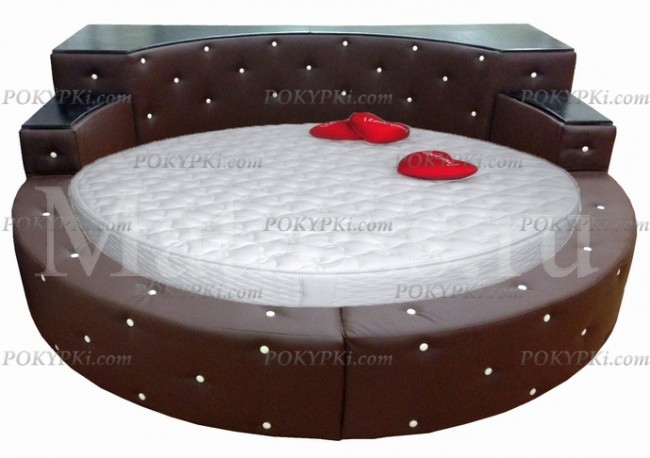 Кровать Каравелла 2 в коричневой обивке Кровать Каравелла 2 в коричневой обивке