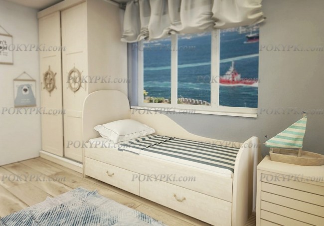 Кровать подростковая с тремя спинками Алиса  Кровать подростковая с тремя спинками Алиса