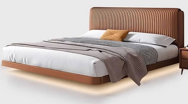 Парящая кровать с подсветкой Testiera Fly 33