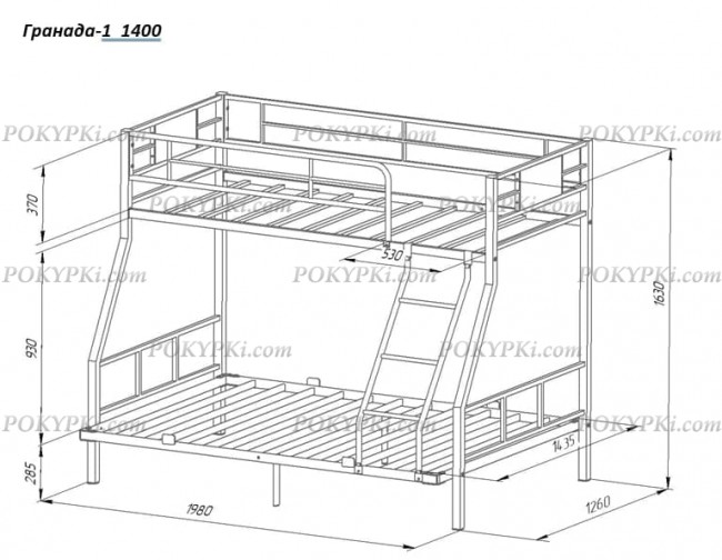 Кровать двухъярусная Кровать двухъярусная