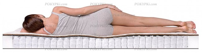 Умеренно-жесткий пружинный матрас с кокосом Умеренно-жесткий пружинный матрас с кокосом