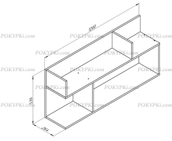 Навесная полка Дельта 17.1 Навесная полка Дельта 17.1