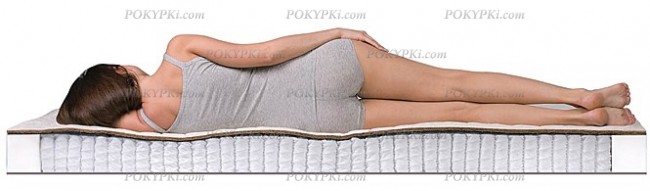 Умеренно-жесткий пружинный матрас с кокосом Умеренно-жесткий пружинный матрас с кокосом