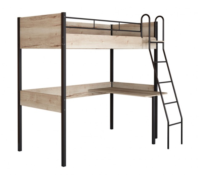 Кровать чердак Дельта Лофт 20.02.01 черная