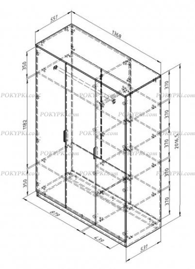 Шкаф Дельта Лофт 13.03 Black Шкаф Дельта Лофт 13.03 Black