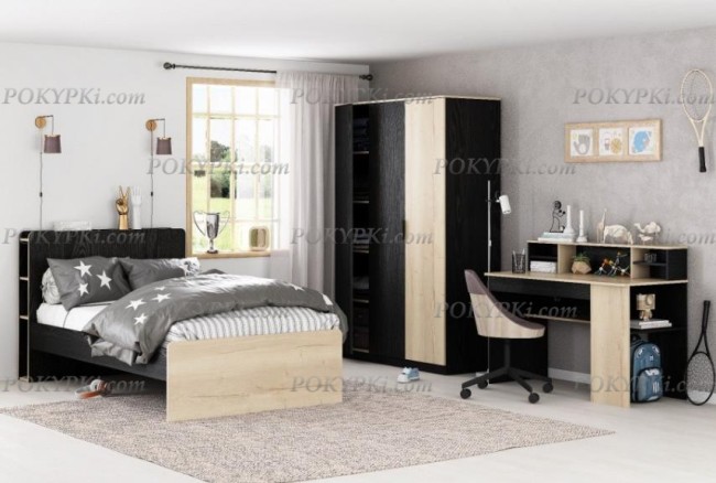 Стол письменный Дельта Лофт 15.11 Black