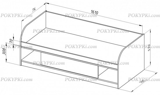 Детская кровать Соня 4 с ящиком