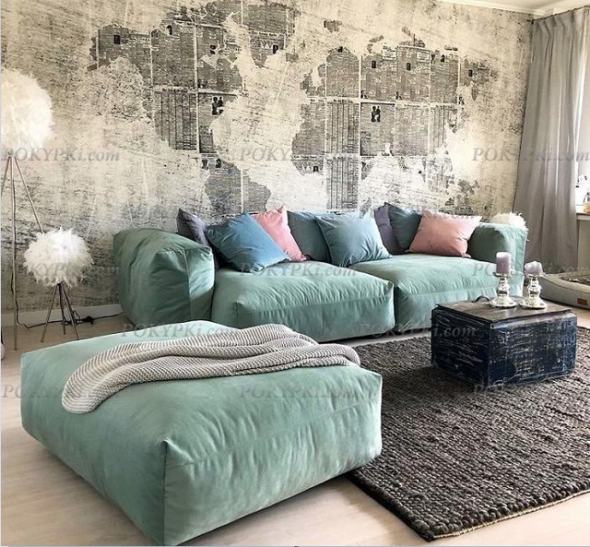 Модульный диван Фиджи 2-х секционный большой