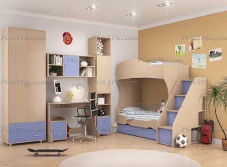 Модульная мебель для детской комната Дельта 4 Модульная мебель для детской комната Дельта 4