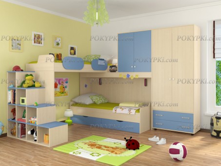 Модульная мебель для детской комната Дельта 6 Модульная мебель для детской комната Дельта 6
