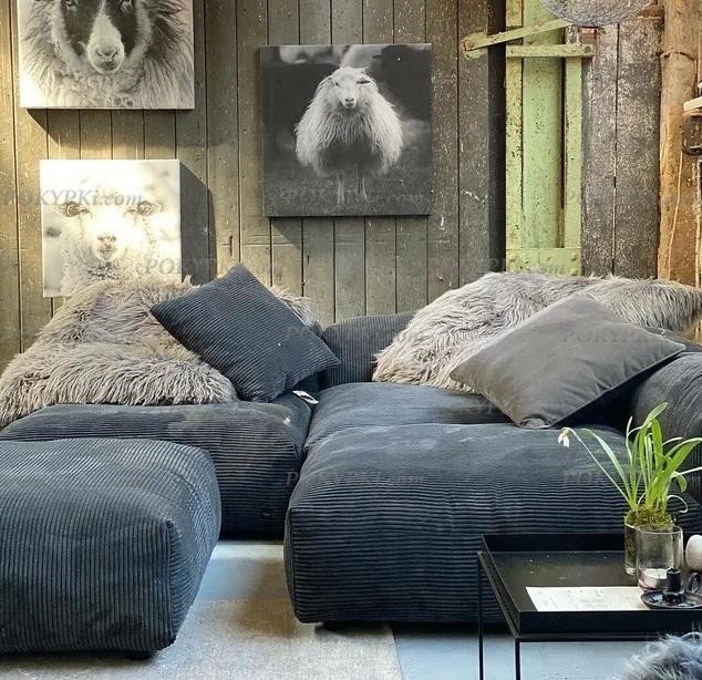 Модульный диван с оттоманкой Фиджи