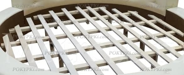 Круглая мягкая кровать Милана