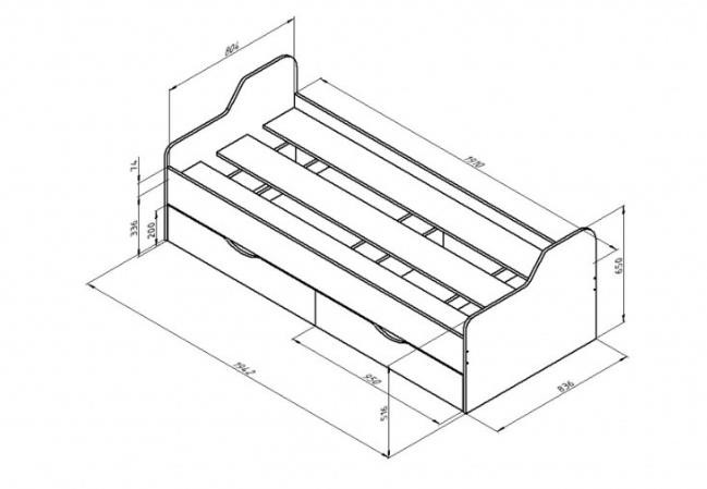 Кровать Дельта 18.01 Кровать Дельта 18.01