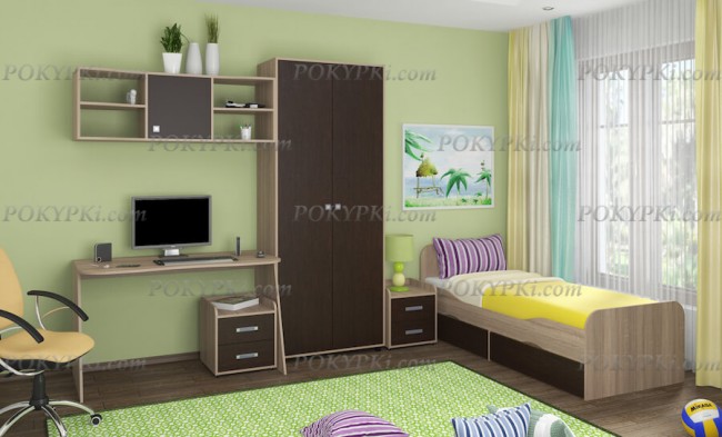 Модульная детская комната Дельта 10-дуб сонома Модульная детская комната Дельта 10-дуб сонома